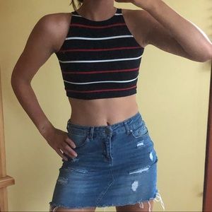 American Apparel Red White and Blue tank